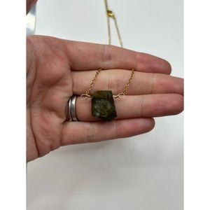 Natural Gemstone Gold Filled Chain Necklace